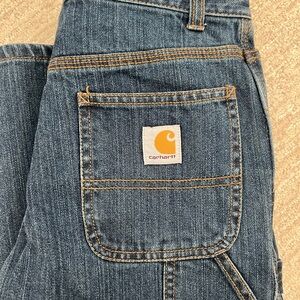 New Carhartt Boys size 12 denim dungaree pants
